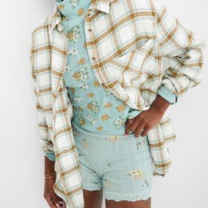 AERIE ANYTIME FAVE FLANNEL SHIRT